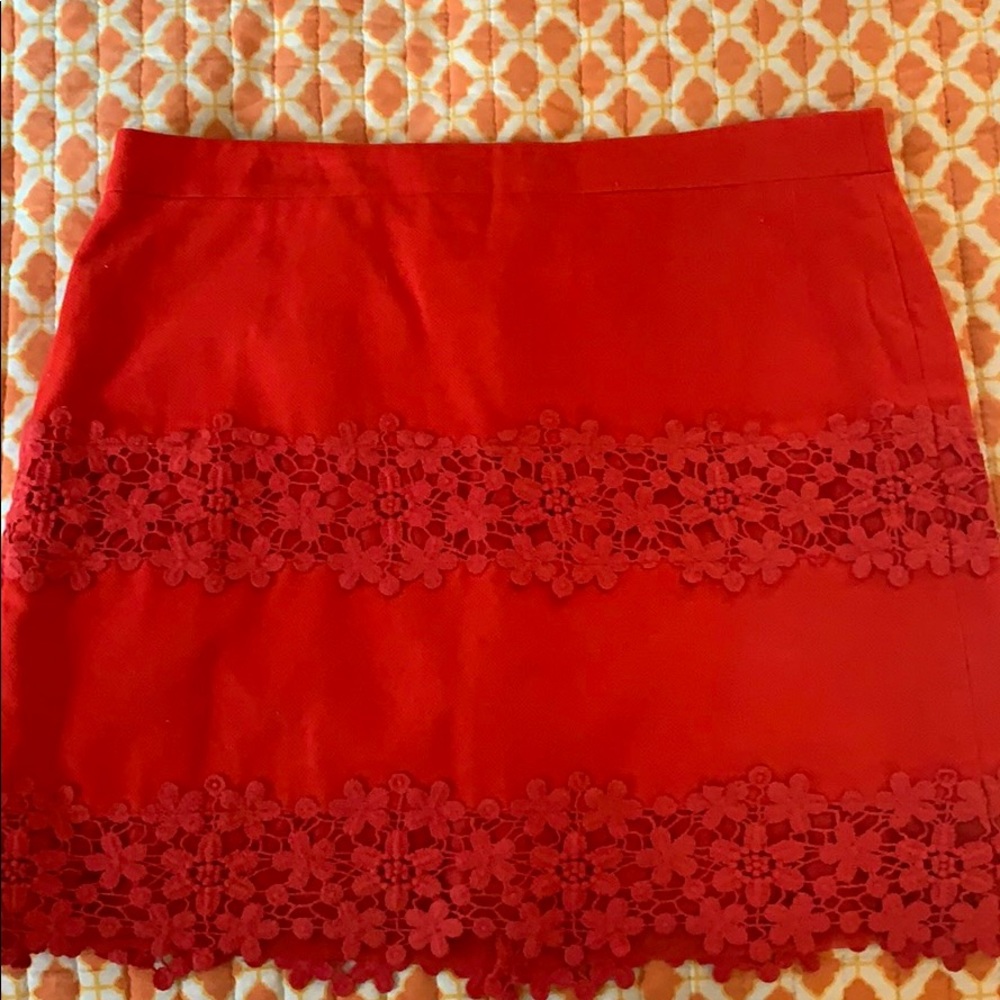 JCrew floral detail skirt